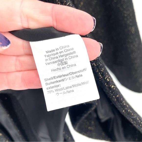 J.Crew Going Out Tinsel Tweed Blazer Black Lurex - Picture 11 of 11